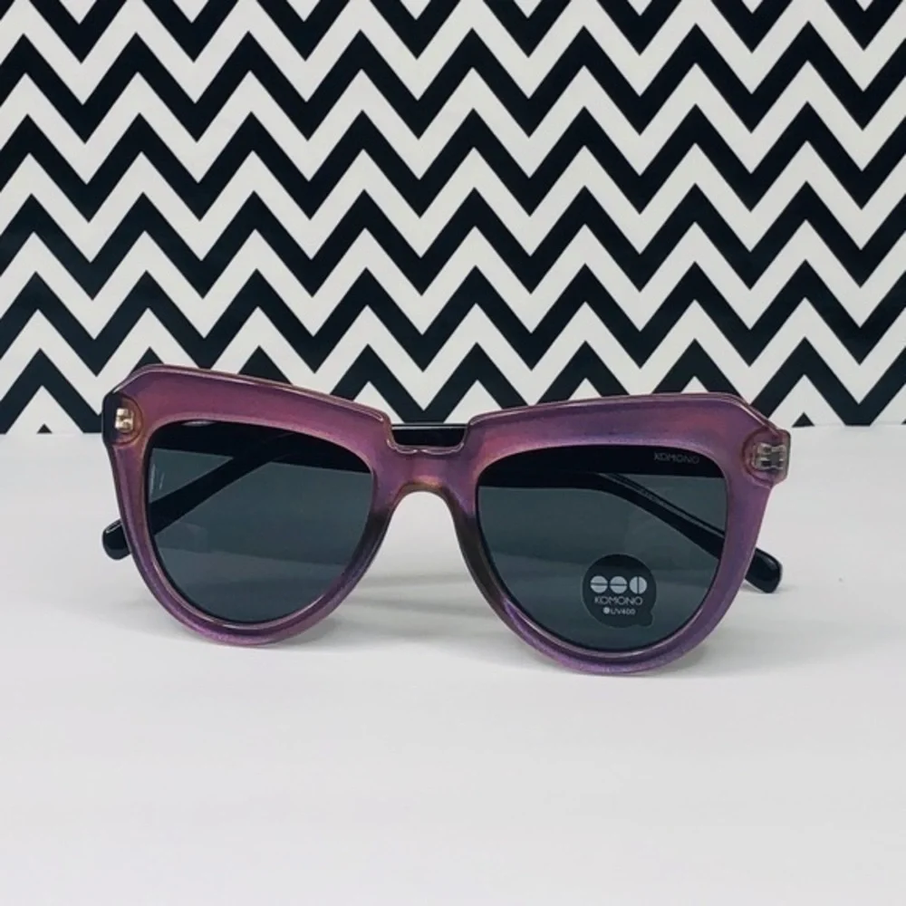 KOMONO Stella Purple Haze Sunglasses 💜 NEW cat eye